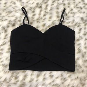 Black crop top